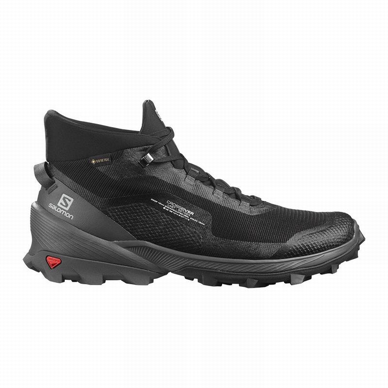 Salomon Singapore Mens Hiking Shoes - CROSS OVER CHUKKA GORE-TEX Black | 60751-LPXJ